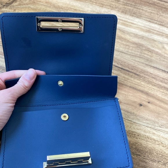 ZAC Zac Posen Mini Eartha Cross Body Chain Bag - Deep Blue - Picture 15 of 16